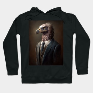 Royal Portrait of a Vulture Hoodie